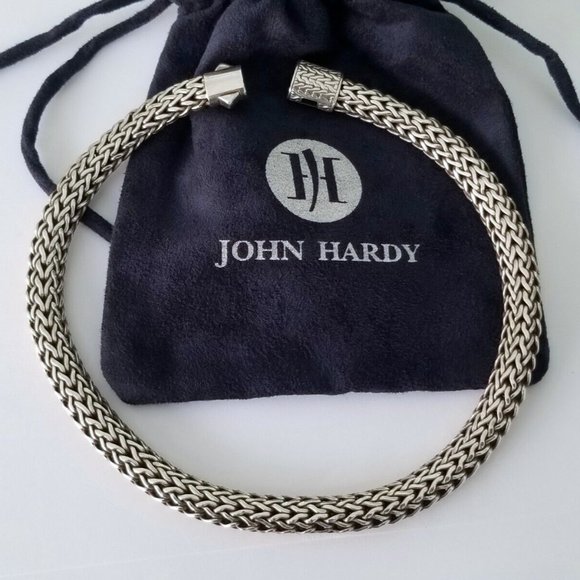 SOLD - JOHN HARDY - ICON Sterling Silver 11mm Woven Necklace - Mint! $2200 - Picture 4 of 7